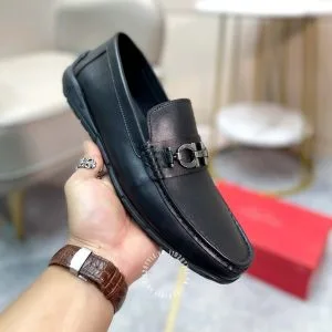 Giày Moca Salvatore Ferragamo nam da thật hàng hiệu cao cấp - Ảnh 4