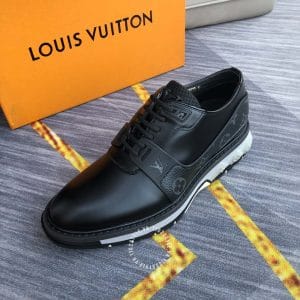 Giày thể thao nam Louis Vuitton màu đen họa tiết Monogram - Hình ảnh 4