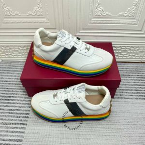 Giày Salvatore Ferragamo thể thao trắng đế nhiều màu - Ảnh 4