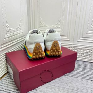 Giày Salvatore Ferragamo thể thao trắng đế nhiều màu - Ảnh 5