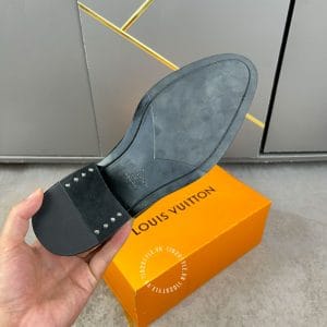 Giày lười nam siêu cấp Louis Vuitton đen bóng sang trọng giá tốt - Hình ảnh 9