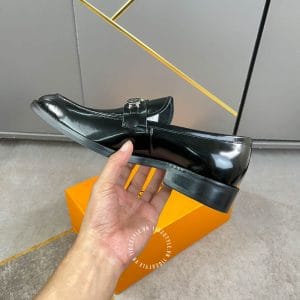 Giày lười nam siêu cấp Louis Vuitton đen bóng sang trọng giá tốt - Hình ảnh 6