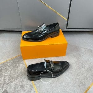 Giày lười nam siêu cấp Louis Vuitton đen bóng sang trọng giá tốt - Hình ảnh 3