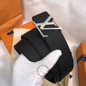 Dây lưng Louis Vuitton da sần họa tiết monogram cao cấp - Ảnh 4
