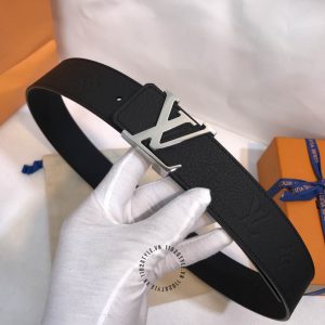 Dây lưng Louis Vuitton da sần họa tiết monogram cao cấp - Ảnh 5
