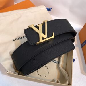 Dây lưng Louis Vuitton da sần họa tiết monogram hàng hiệu - Ảnh 2