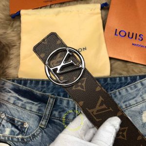 Dây nịt Louis Vuitton nam nâu monogram cao cấp Luxury - Ảnh 6
