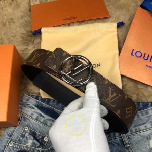 Dây nịt Louis Vuitton nam nâu monogram cao cấp Luxury - Ảnh 3