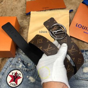 Dây nịt Louis Vuitton nam nâu monogram cao cấp Luxury - Ảnh 2