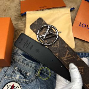 Dây nịt Louis Vuitton nam nâu monogram cao cấp Luxury - Ảnh 5