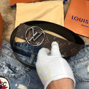 Dây nịt Louis Vuitton nam nâu monogram cao cấp Luxury - Ảnh 4