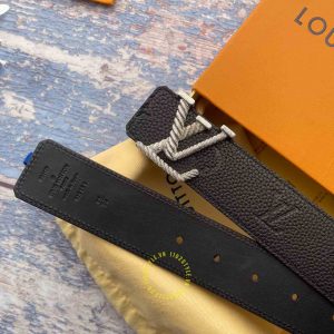 Dây nịt LV nam mặt màu bạc hàng hiệu cao cấp 1102 Style Luxury - Ảnh 5
