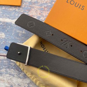 Dây nịt LV nam mặt màu bạc hàng hiệu cao cấp 1102 Style Luxury - Ảnh 6