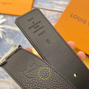 Dây nịt LV nam mặt màu bạc hàng hiệu cao cấp 1102 Style Luxury - Ảnh 7