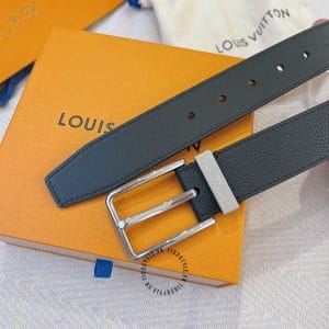 Thắt lưng nam Louis Vuitton da bò mặt khóa xỏ kim - Ảnh 8