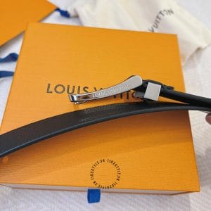 Thắt lưng nam Louis Vuitton da bò mặt khóa xỏ kim - Ảnh 9