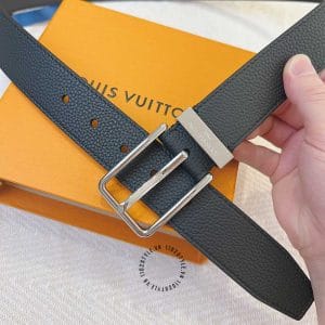 Thắt lưng nam Louis Vuitton da bò mặt khóa xỏ kim - Ảnh 4