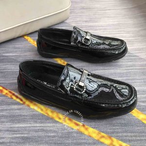 Giày tây Sanvatore Ferragamo nam hàng hiệu da bò màu đen bóng - Ảnh 2