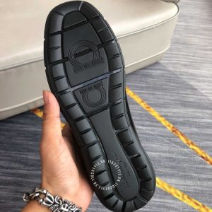 Giày tây Sanvatore Ferragamo nam hàng hiệu da bò màu đen bóng - Ảnh 9
