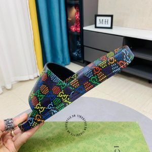 Dép quai ngang Gucci phối màu hoạ tiết monogram cao cấp - Ảnh 5