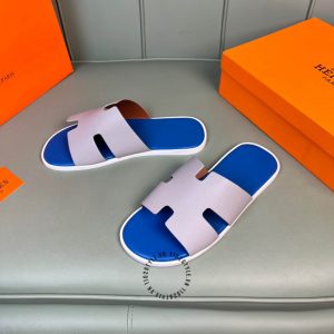 Dép Hermes nam phối màu hàng hiệu cao cấp luxury - Ảnh 2