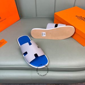 Dép Hermes nam phối màu hàng hiệu cao cấp luxury - Ảnh 5