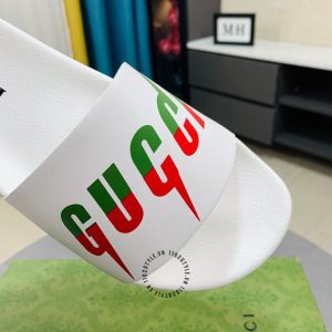 Dép Gucci nam kiểu dáng quai ngang hàng hiệu giá tốt - Hình ảnh 3