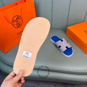Dép Hermes nam phối màu hàng hiệu cao cấp luxury - Ảnh 9