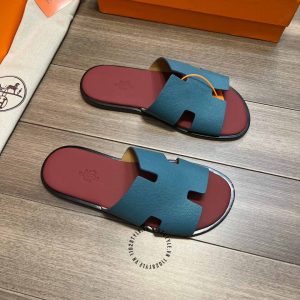 Dép Hermes nam quai ngang replica 1:1 chính hãng - Hình ảnh 2