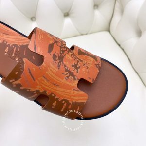 Dép nam Hermes màu cam rep 1:1 chính hãng 1102 STYLE Luxury - Ảnh 5