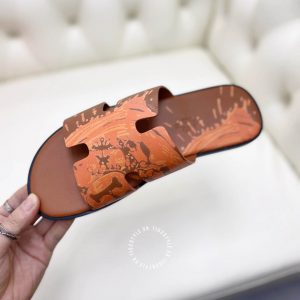 Dép nam Hermes màu cam rep 1:1 chính hãng 1102 STYLE Luxury - Ảnh 6