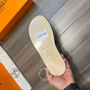 Dép quai ngang Hermes nam phối màu phiên bản cao cấp - Ảnh 9