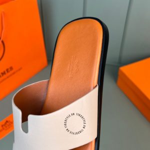 Dép Hermes nam cam phối quai hồng cao cấp hàng hiệu luxury - Hình ảnh 8