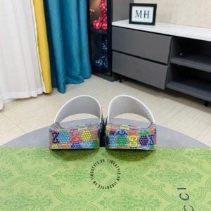 Dép Gucci nam quai ngang phối màu hàng hiệu Luxury - Ảnh 8