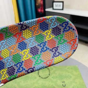 Dép Gucci nam quai ngang phối màu hàng hiệu Luxury - Ảnh 6