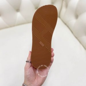 Dép Hermes màu đỏ quai nâu Unisex hàng hiệu cao cấp - Ảnh 9