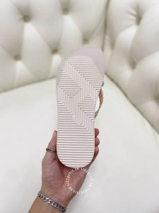 Dép Hermes nữ màu cam quai trắng Rep 1:1 chính hãng - Ảnh 8