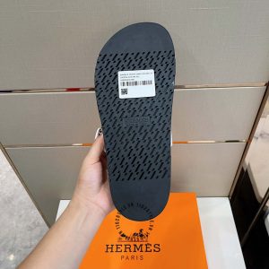 Dép quai ngang Hermes nam màu trắng cao cấp - Ảnh 7