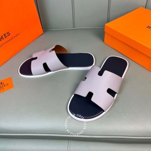 Dép Hermes nam màu tím hàng hiệu 1102 STYLE Luxury - Hình ảnh 3
