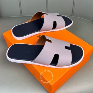 Dép Hermes nam màu tím hàng hiệu 1102 STYLE Luxury - Hình ảnh 4