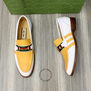 Giày Gucci nam phiên bản cao cấp logo vàng - Hình ảnh 4
