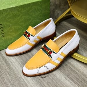 Giày Gucci nam phiên bản cao cấp logo vàng - Hình ảnh 2