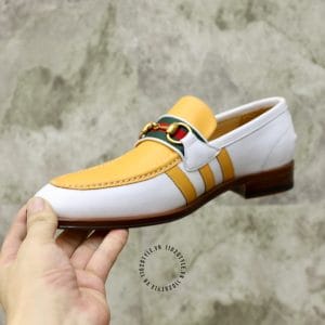 Giày Gucci nam phiên bản cao cấp logo vàng - Hình ảnh 6
