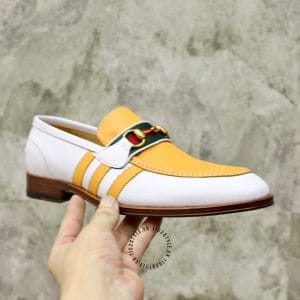Giày Gucci nam phiên bản cao cấp logo vàng - Hình ảnh 5