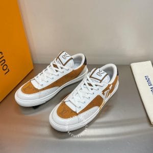 Giày LV Sneakers Louis Vuitton nam màu trắng phối cam - Hình ảnh 2