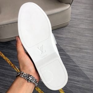 Giày lười Louis Vuitton nam da sần màu trắng siêu cấp giá tốt - Ảnh 9