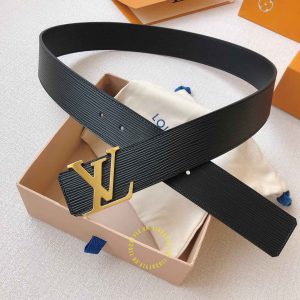 Thắt lưng Louis Vuitton mặt logo màu vàng rep 1:1 chính hãng giá tốt - Ảnh 4