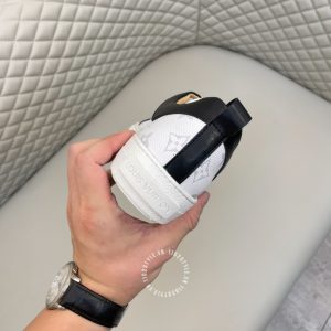 Giày cao cấp hàng hiệu LV Sneakers màu trắng đế LV đen - Ảnh 7