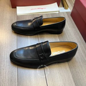 Giày nam Salvatore Ferragamo màu đen cao cấp hàng hiệu - Ảnh 2