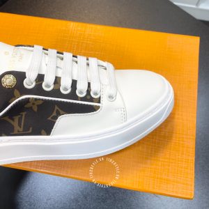 Giày cao cấp nam LV Sneakers màu trắng họa tiết Monogram - Ảnh 9
